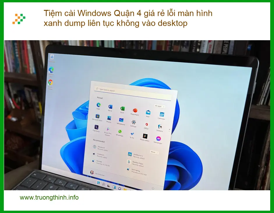 Windows Tiệm cài Quận 4 giá rẻ lỗi màn hình xanh - Địa chỉ sửa máy tính uy tín