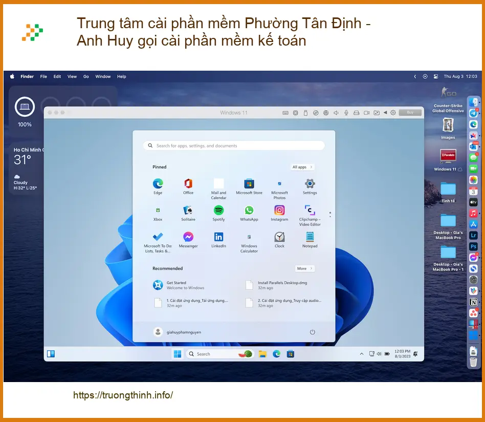 Laptop Trung tâm cài phần mềm Phường Tân Định - Thợ cài nhanh tại nhà