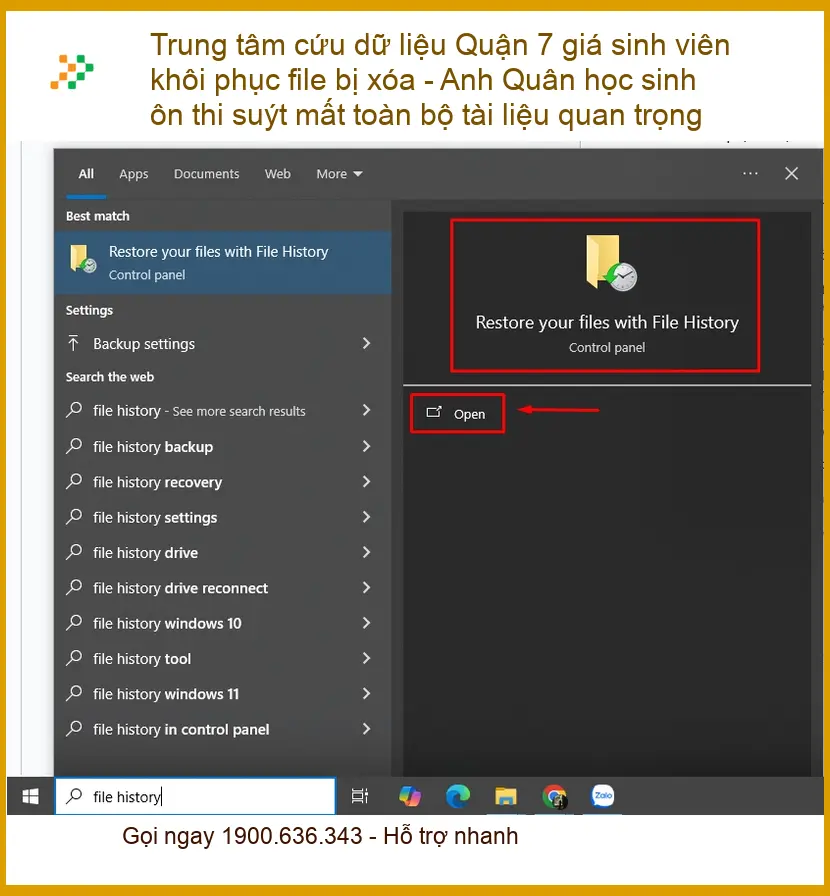 Khôi Phục Dữ Liệu Quận 7 file bị xóa - Trung tâm cứu giá sinh viên