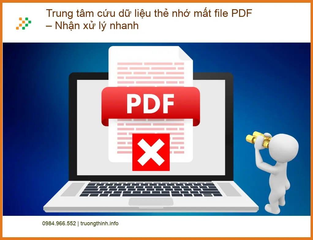 Khôi Phục Dữ Liệu Thẻ Nhớ Mất File PDF – Trung tâm cứu dữ liệu TPHCM