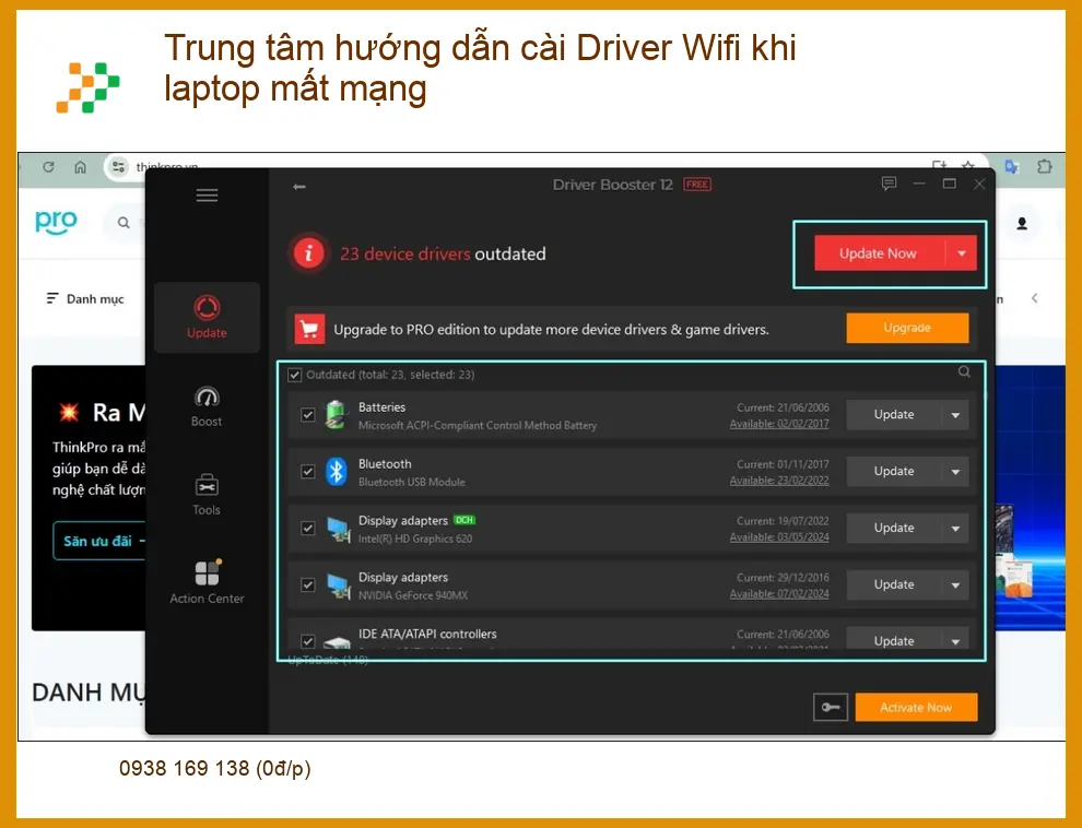 Thủ thuật cài Driver Wifi khi laptop mất mạng - Trung tâm hỗ trợ gần đây