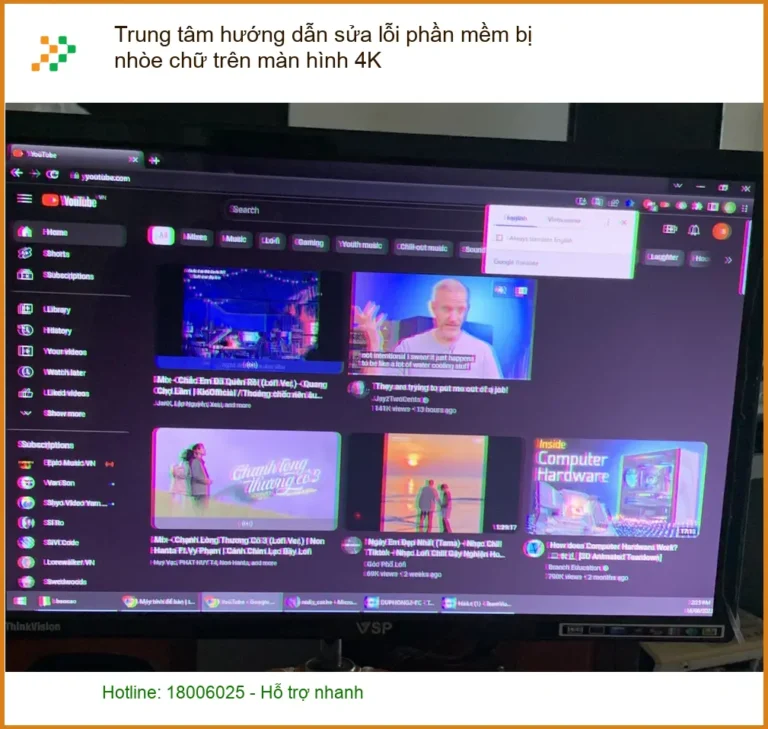 Sửa lỗi nhòe chữ màn hình 4K trên laptop - Cách tự xử lý tại nhà