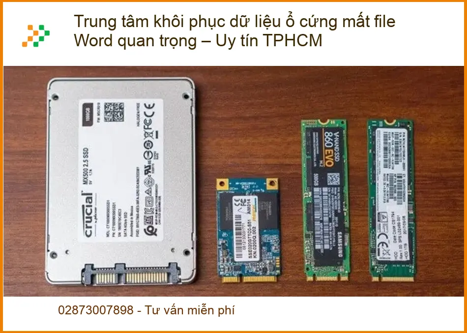 Khôi Phục Dữ Liệu ổ cứng mất Word quan trọng - Trung tâm uy tín TPHCM