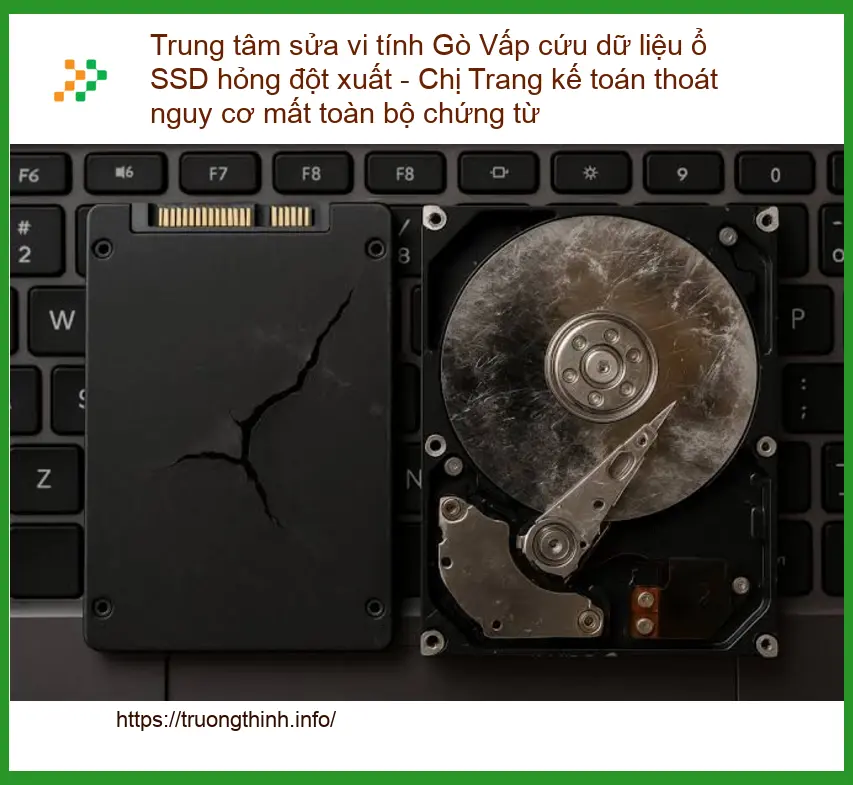 Sửa máy tính Gò Vấp cứu dữ liệu SSD hỏng đột xuất - Trung tâm phục hồi uy tín