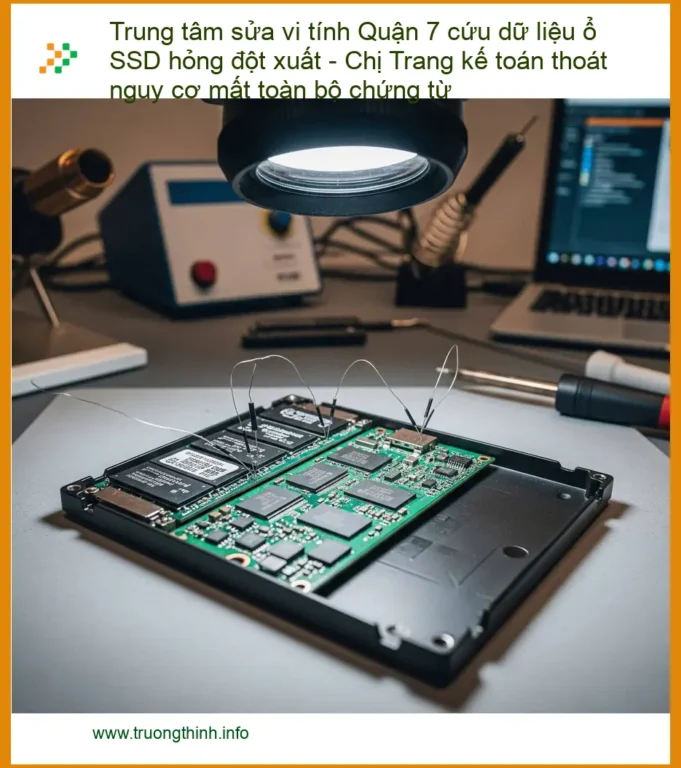 Sửa máy tính Quận 7 cứu dữ liệu ổ SSD hỏng đột xuất - Thợ khôi phục tận nơi