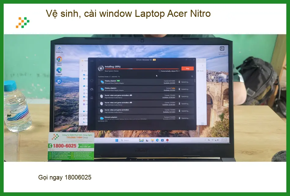 Chị Loan chuyên viên thiết kế vệ sinh, cài lại Win Laptop Acer Nitro Quận Bình Tân ảnh thực tế 1