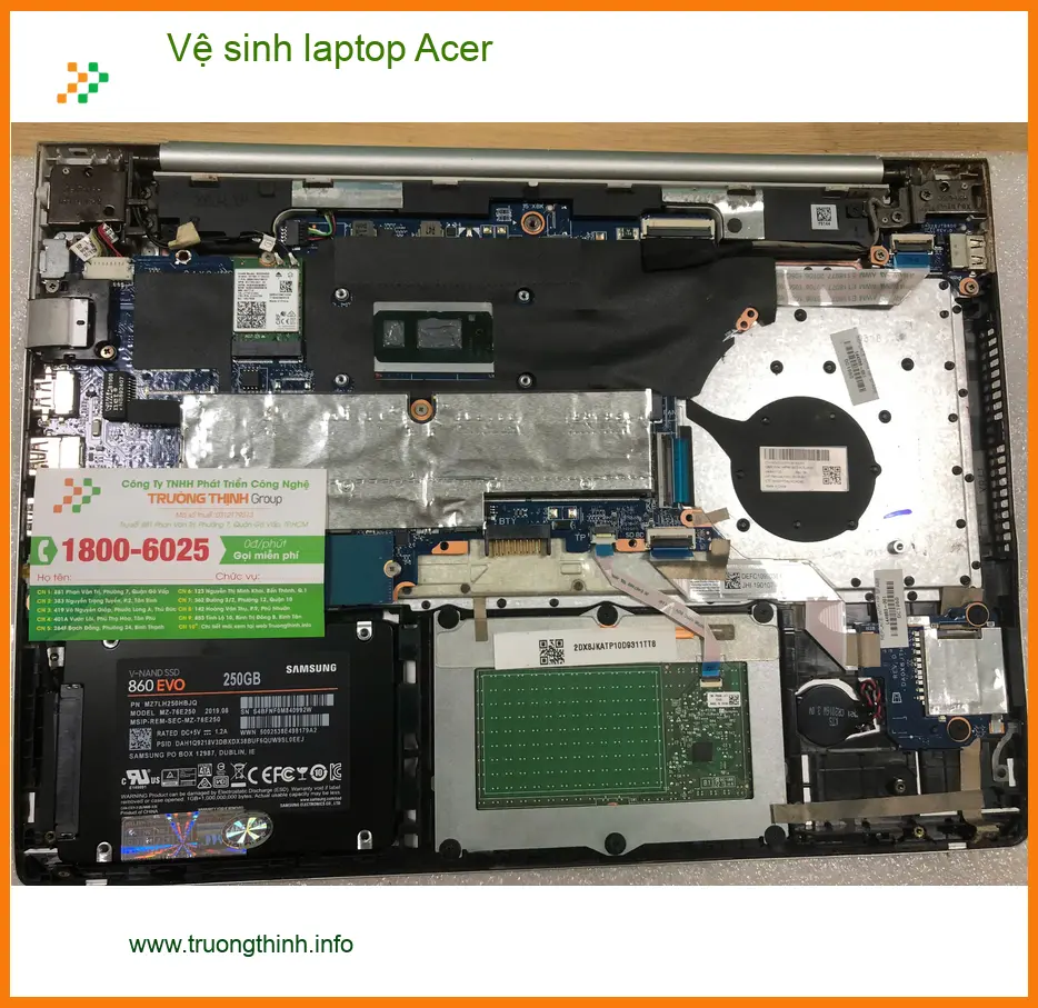 Địa điểm vệ sinh laptop Acer Quận Bình Tân - Chị Ngọc review máy mát