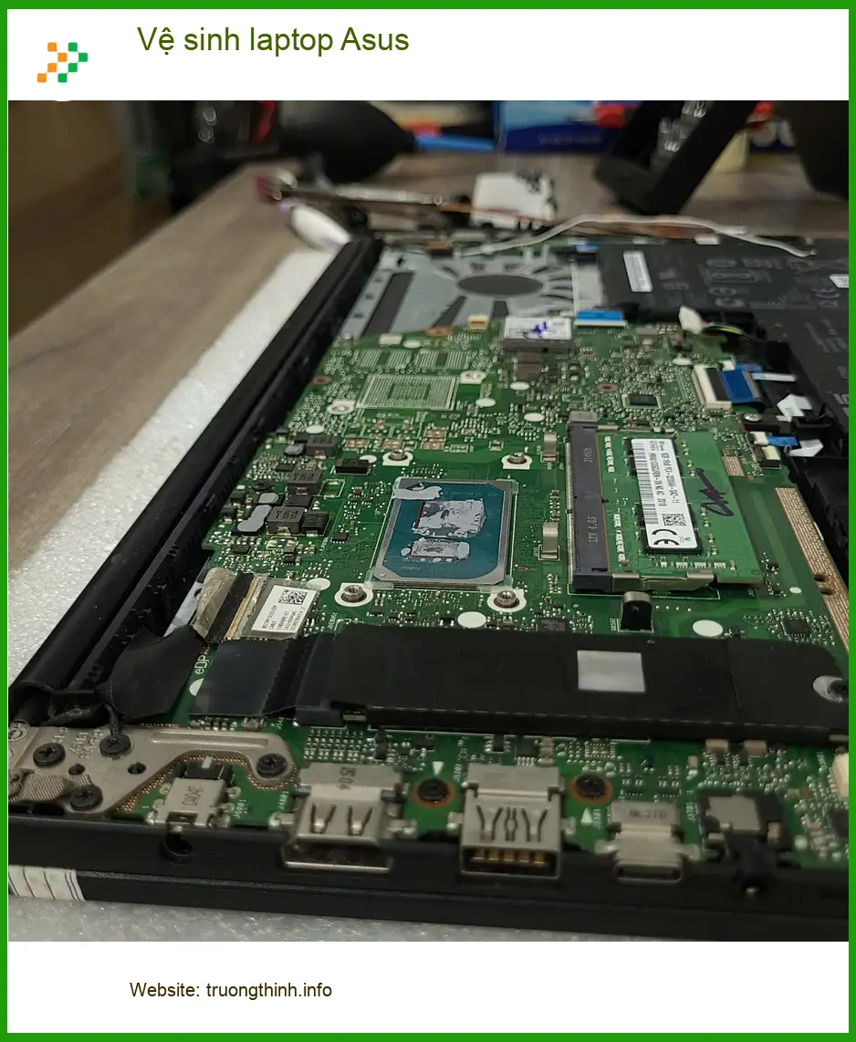 Chị Mai lo lắng máy kêu to: Dịch vụ vệ sinh laptop Asus Quận Tân Bình