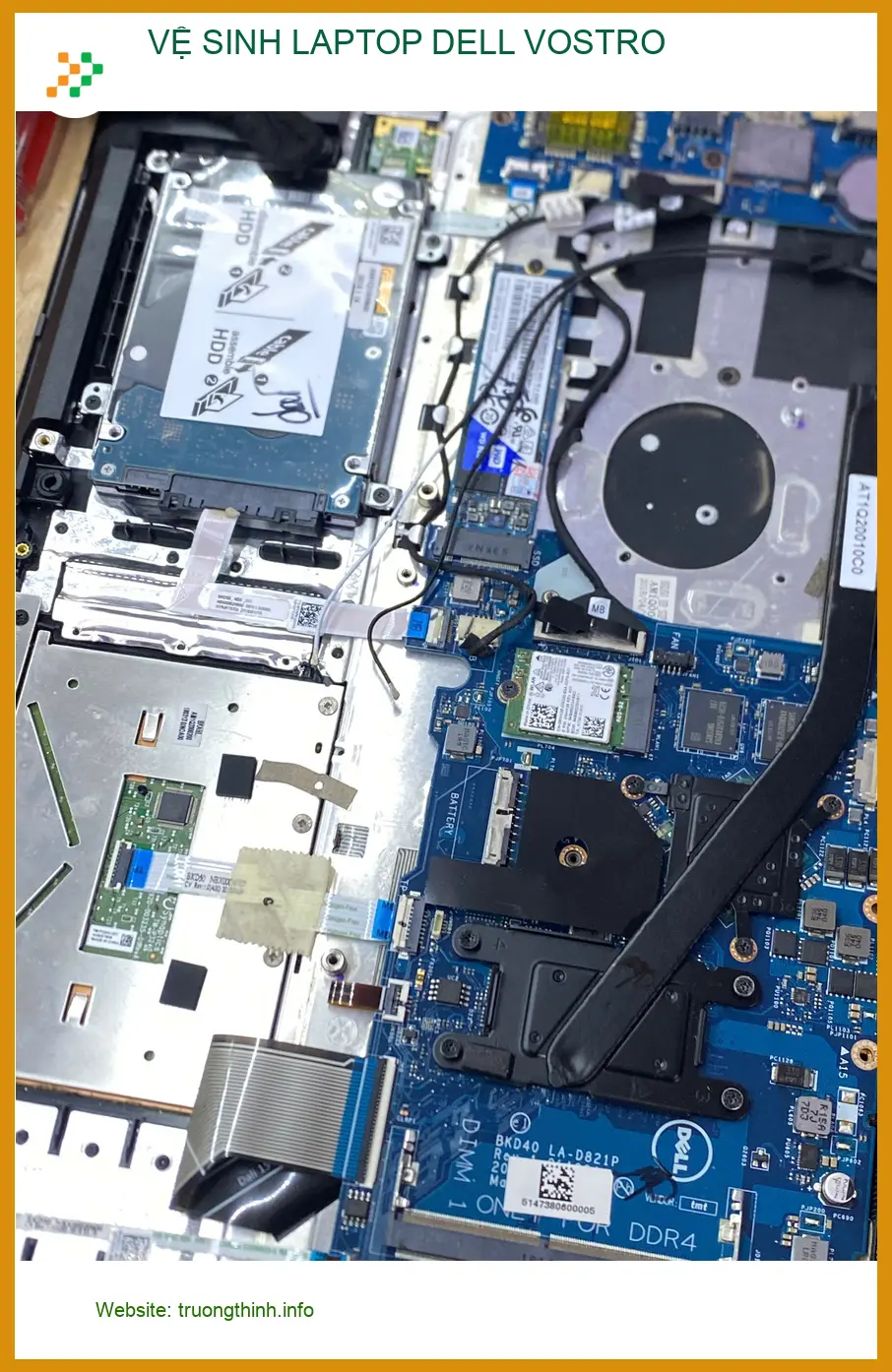 Anh Đức Thắng kiến trúc sư tìm nơi vệ sinh laptop Dell Vostro Quận 12 ảnh thực tế 1