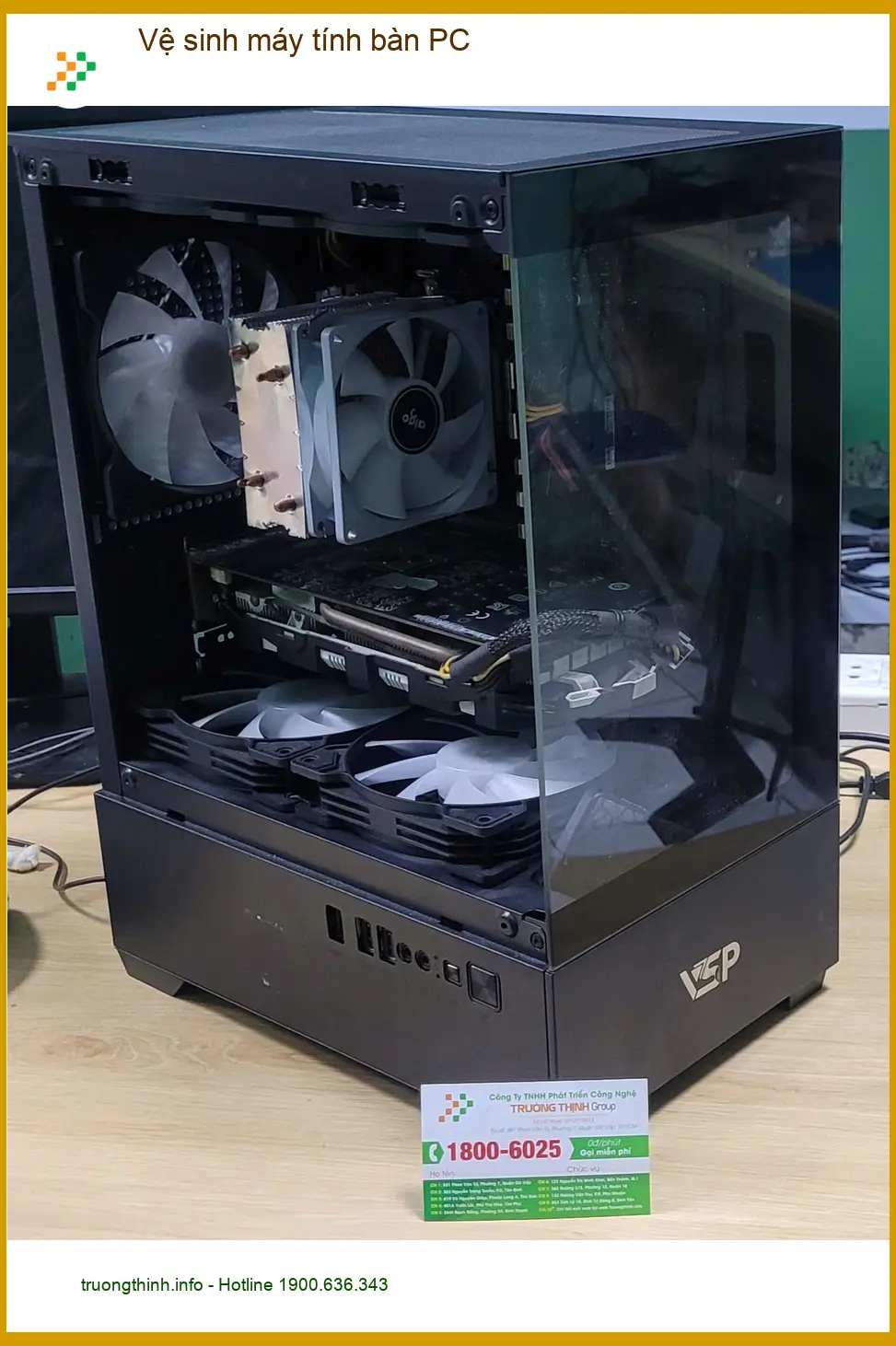 Anh Thanh tìm dịch vụ vệ sinh máy tính bàn PC Quận Bình Tân lấy ngay ảnh thực tế 2