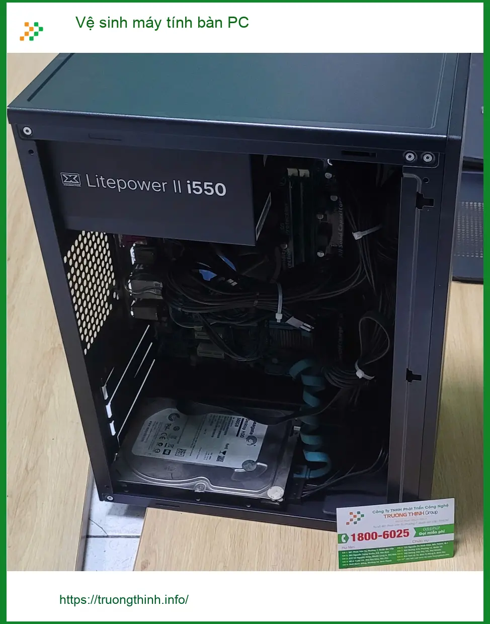 Bác Hùng review ca vệ sinh máy tính bàn PC Quận Bình Tân lấy liền ảnh thực tế 1