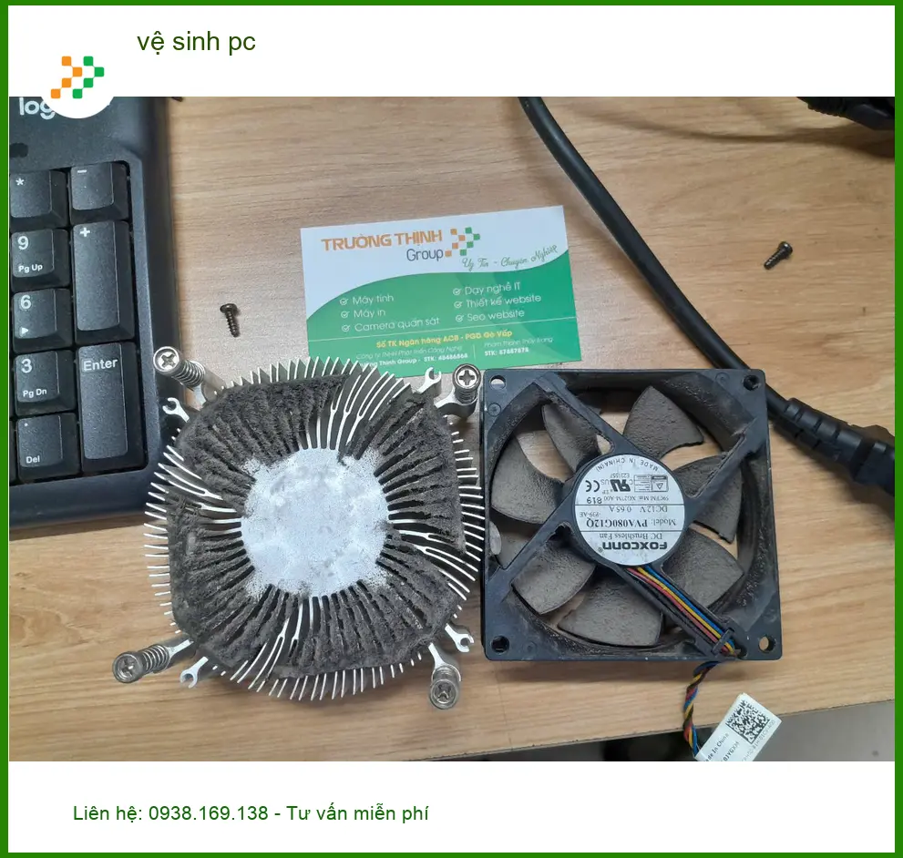 Dịch vụ vệ sinh pc Quận Thủ Đức - Anh Minh lập trình viên review ảnh thực tế 1