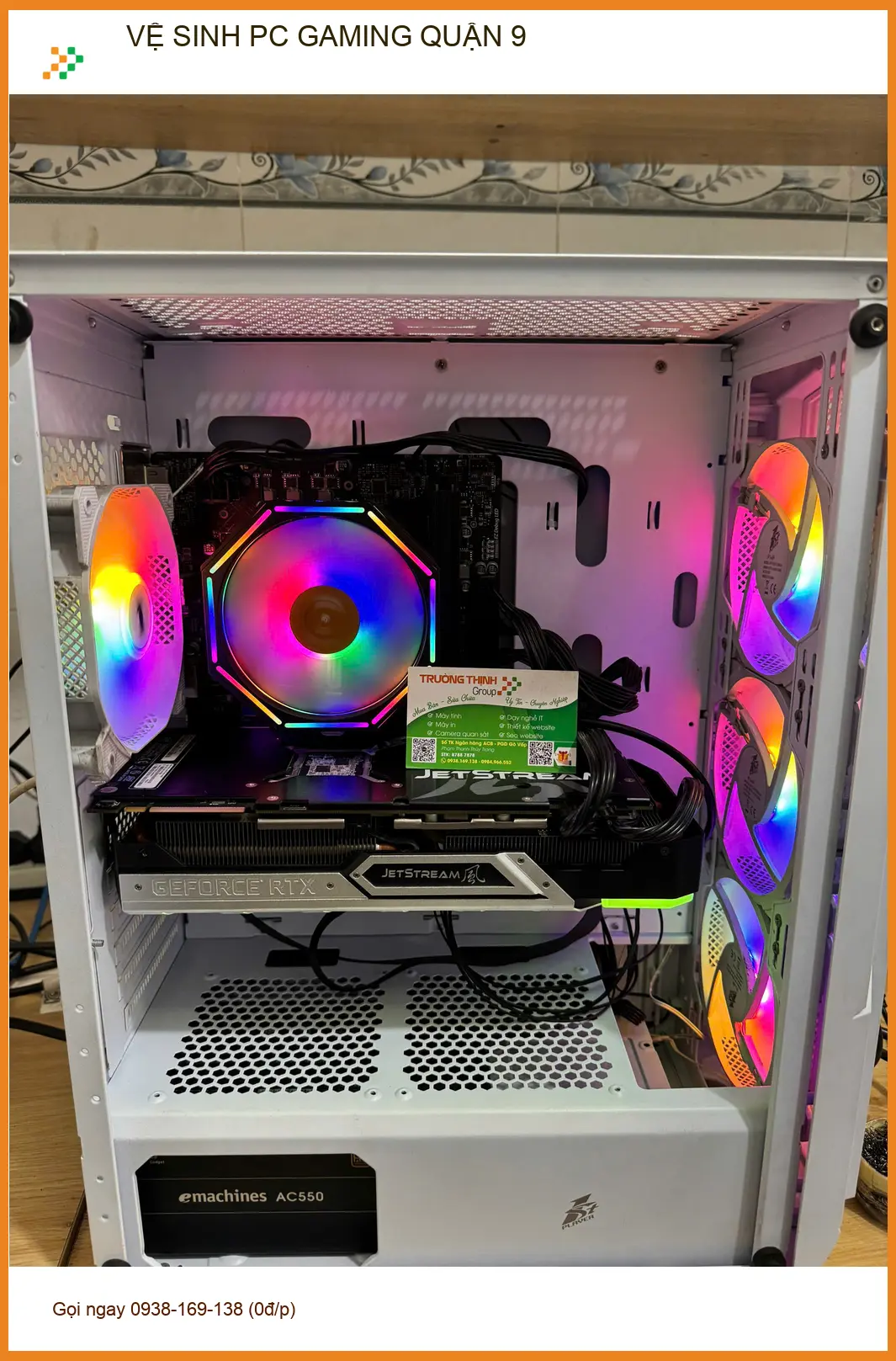 Anh Quân review dịch vụ vệ sinh PC Gaming Quận 9 uy tín sau 3 năm