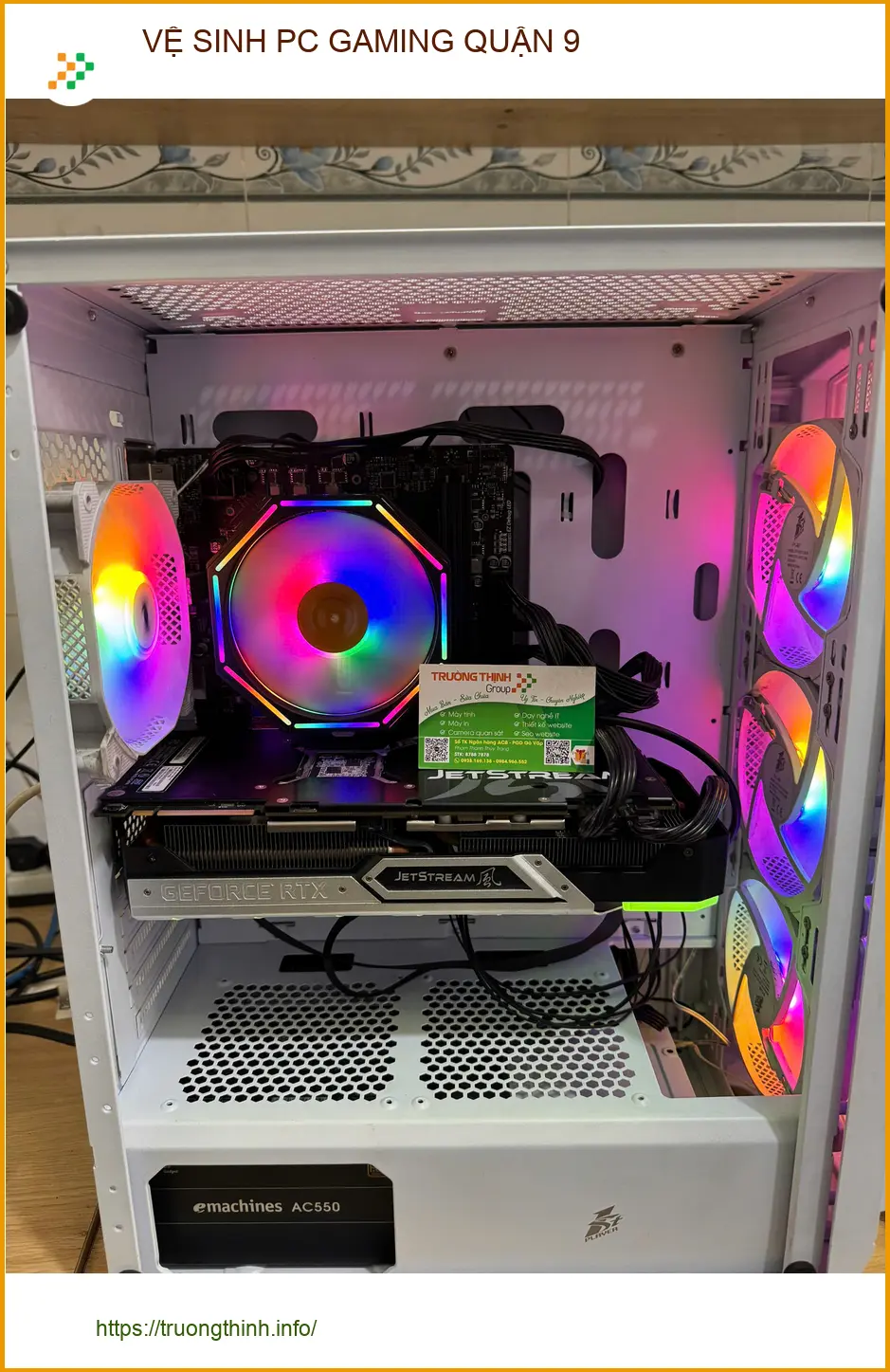 Anh Quân review dịch vụ vệ sinh PC Gaming Quận 9 uy tín sau 3 năm ảnh thực tế 1