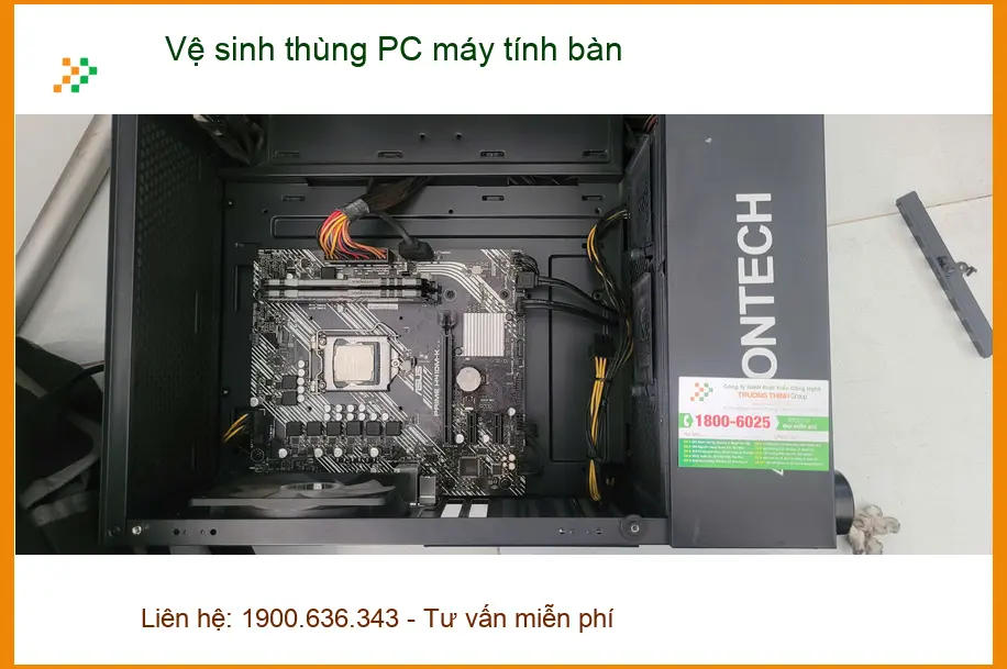Anh Trường thắc mắc về bụi - Vệ sinh thùng PC máy tính bàn Quận Bình Tân ảnh thực tế 1