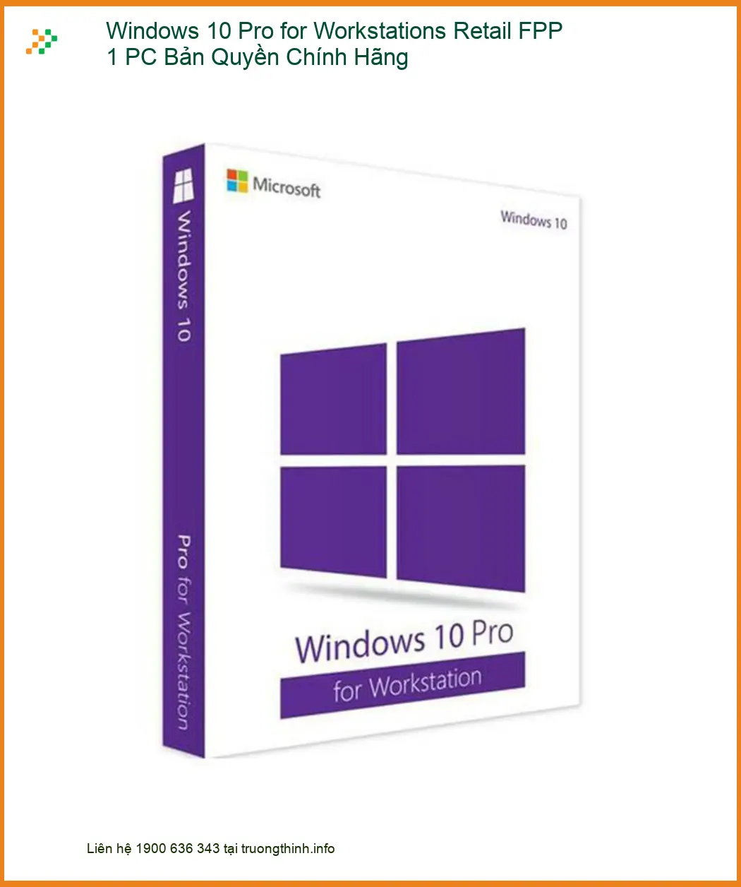 Windows Bản Quyền 10 Pro for Workstations - Cài Đặt Tận Nơi TPHCM Uy Tín