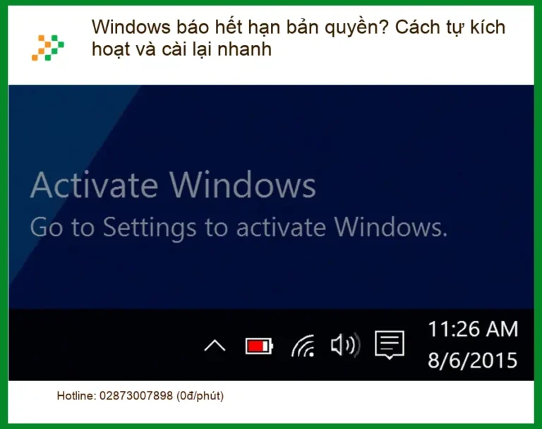Windows báo hết hạn bản quyền? Tự kích hoạt, cài lại - Trung tâm hỗ trợ