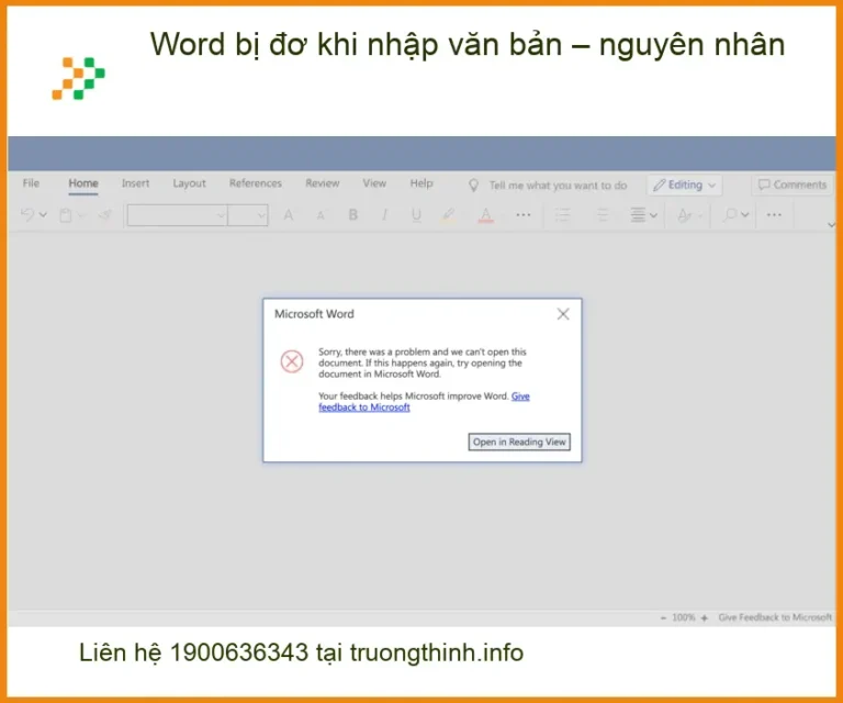 Văn phòng Word bị đơ khi nhập văn bản - Trung tâm hỗ trợ gần đây