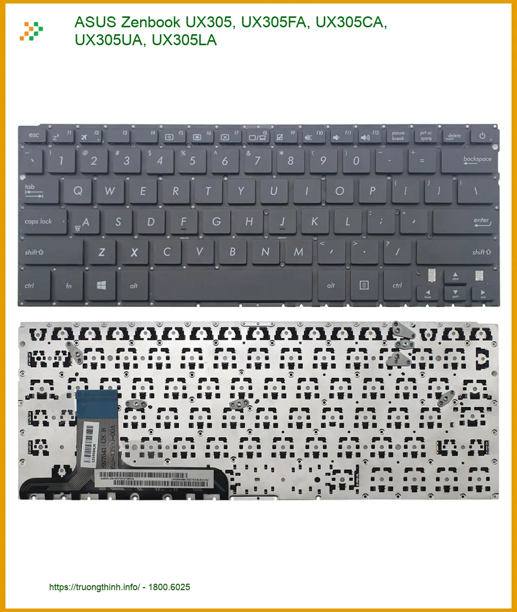 Bàn phím Laptop ASUS Zenbook UX305 - Thay Lấy Liền Gần Đây TPHCM