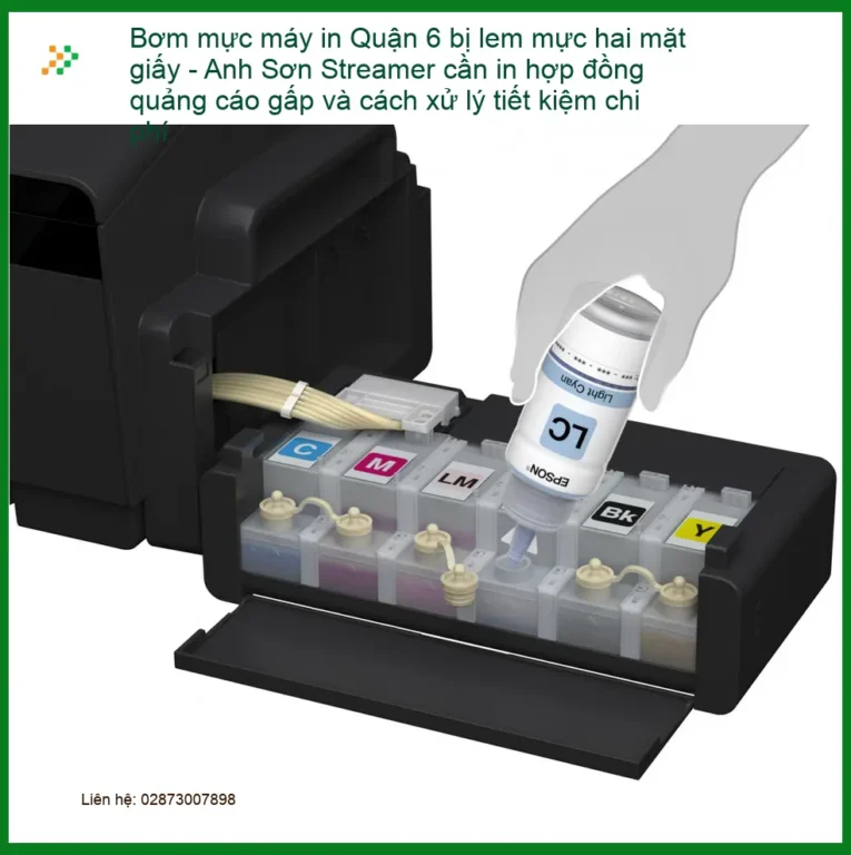 Sửa Chữa Nạp Mực Máy In Quận 6 bị lem hai mặt - Thợ xử lý gấp