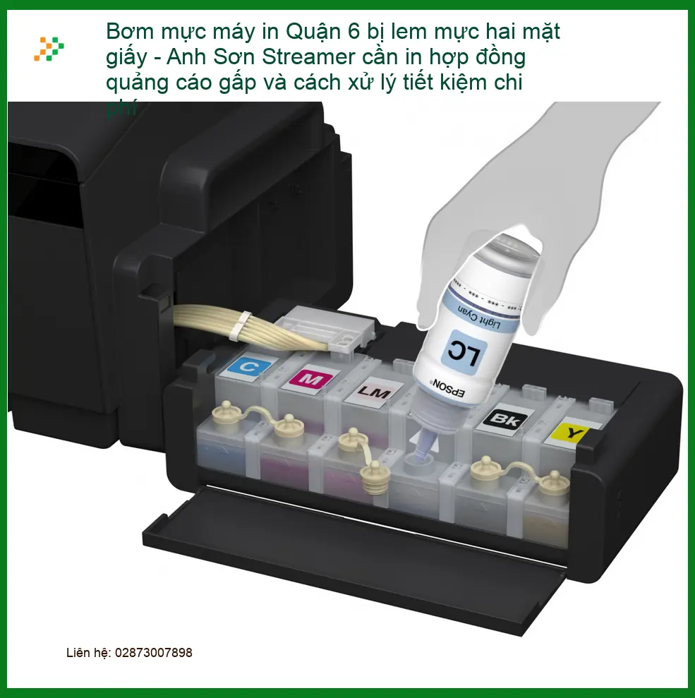 Sửa Chữa Nạp Mực Máy In Quận 6 bị lem hai mặt - Thợ xử lý gấp