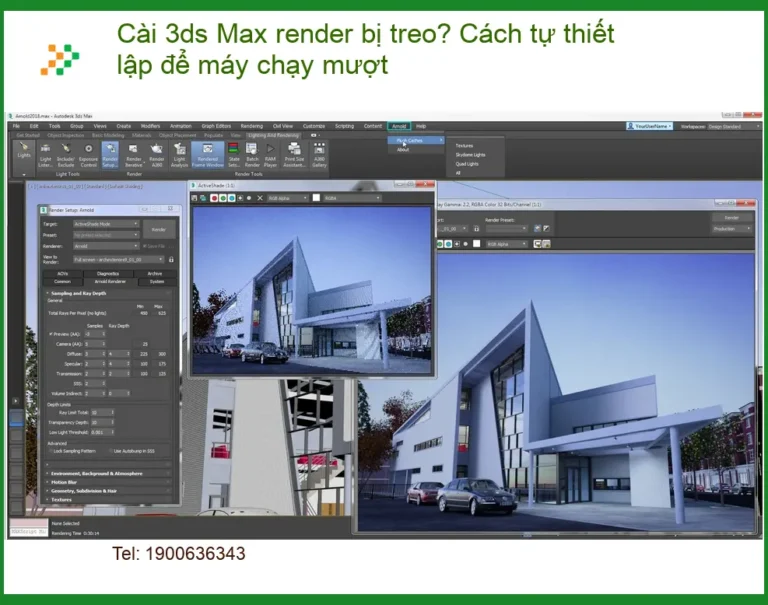 Thủ thuật Phần mềm Cài 3ds Max render bị treo? Cách tự thiết lập - Trung tâm hỗ trợ TPHCM