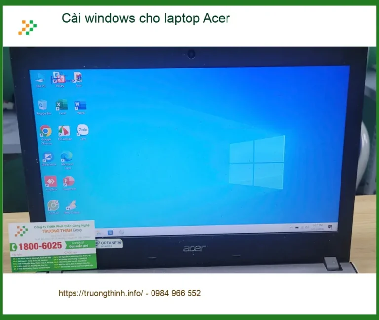 Dịch vụ cài Windows cho laptop Acer Quận Bình Tân - Bạn Tân kế toán muốn cài win nhanh