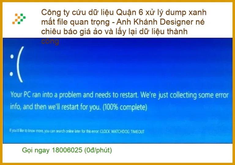 Khôi Phục Dữ Liệu Quận 6 mất file - Gọi thợ cứu data lấy liền