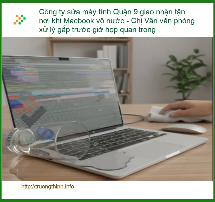 Sửa Macbook vô nước Quận 9 - Dịch vụ tận nơi xử lý gấp