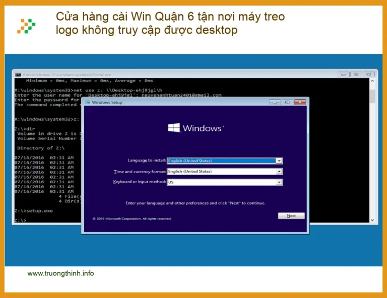 Windows Cửa hàng cài Win Quận 6 tận nơi máy treo logo - Trung tâm hỗ trợ nhanh