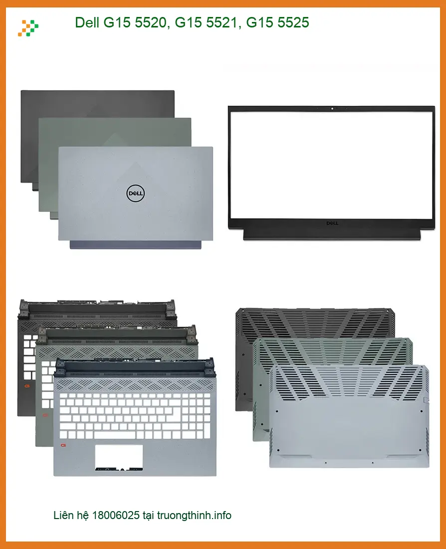 Vỏ Laptop DELL G15 5520 5521 5525 - Thay Lấy Ngay Giá Tốt TPHCM