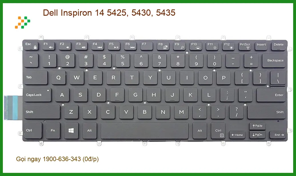 Bàn phím Laptop Dell Inspiron 14 - Thay Nhanh - Giá Tốt Tại TPHCM