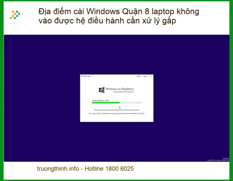 Windows Địa điểm cài Quận 8 laptop lỗi hệ điều hành - Thợ xử lý gấp