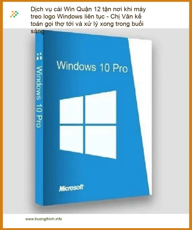 Cài Win Quận 12 tận nơi máy treo logo - Thợ xử lý nhanh tại nhà