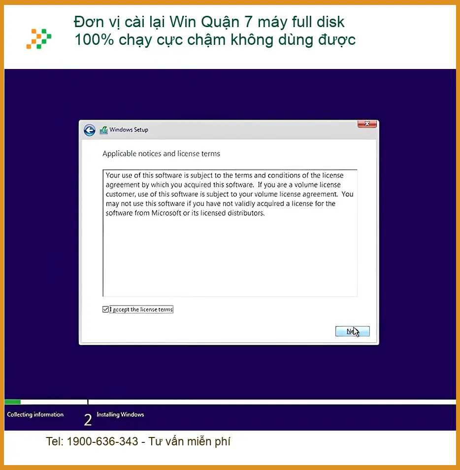 Windows Đơn vị cài lại Win Quận 7 máy full disk 100% - Trung tâm hỗ trợ gần đây