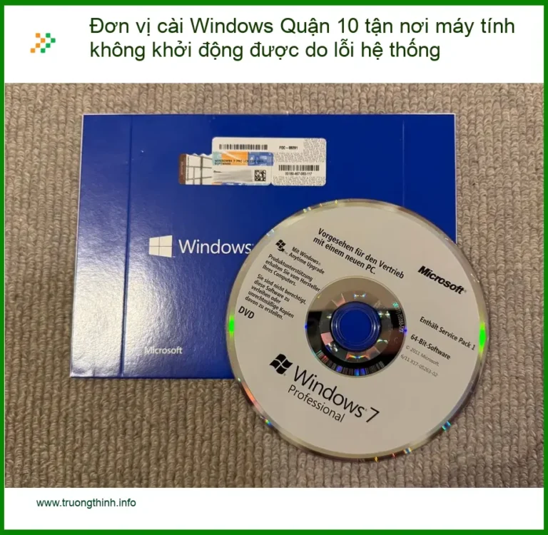 Windows Đơn vị cài Quận 10 máy tính lỗi hệ thống - Khắc phục tận nơi