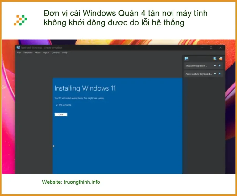 Cài Windows Quận 4 tận nơi máy tính lỗi hệ thống - Trung tâm hỗ trợ nhanh