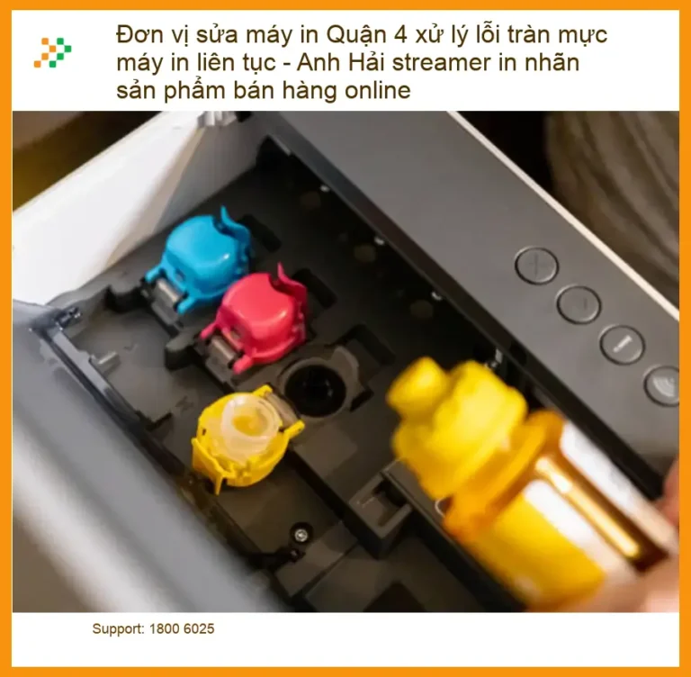 Sửa Chữa Nạp Mực Máy In Quận 4 lỗi tràn mực - Điện thoại công ty xử lý gấp