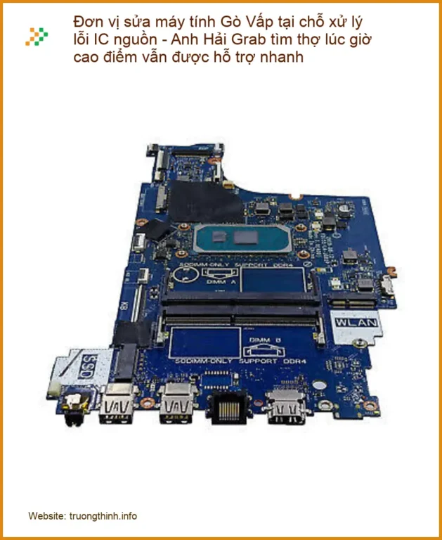Sửa máy tính Đơn vị sửa Gò Vấp tại chỗ xử lý lỗi IC nguồn - Thợ cấp tốc TPHCM