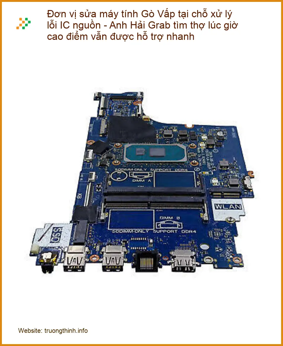 Sửa máy tính Đơn vị sửa Gò Vấp tại chỗ xử lý lỗi IC nguồn - Thợ cấp tốc TPHCM