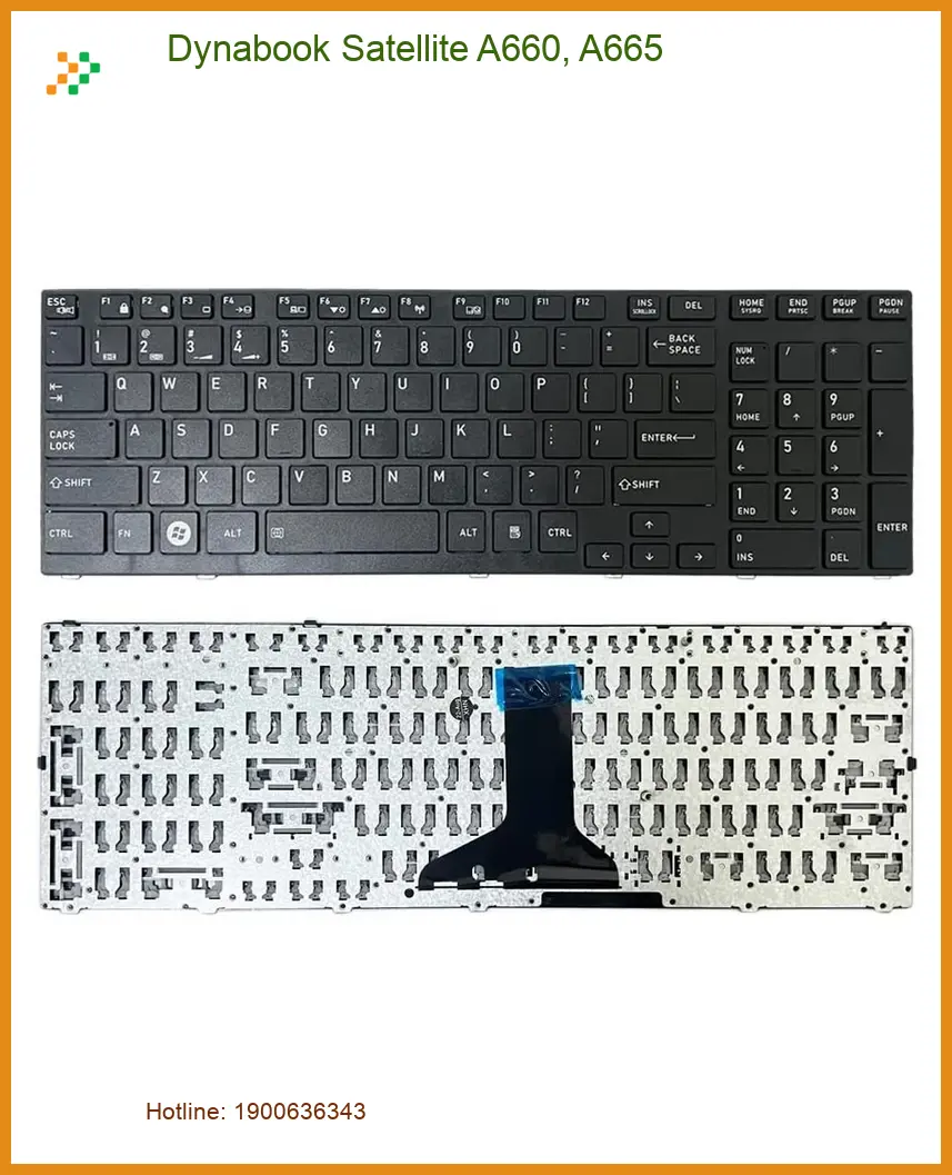 Bàn phím Laptop Dynabook Satellite A660, A665 - Thay Lấy Ngay TPHCM