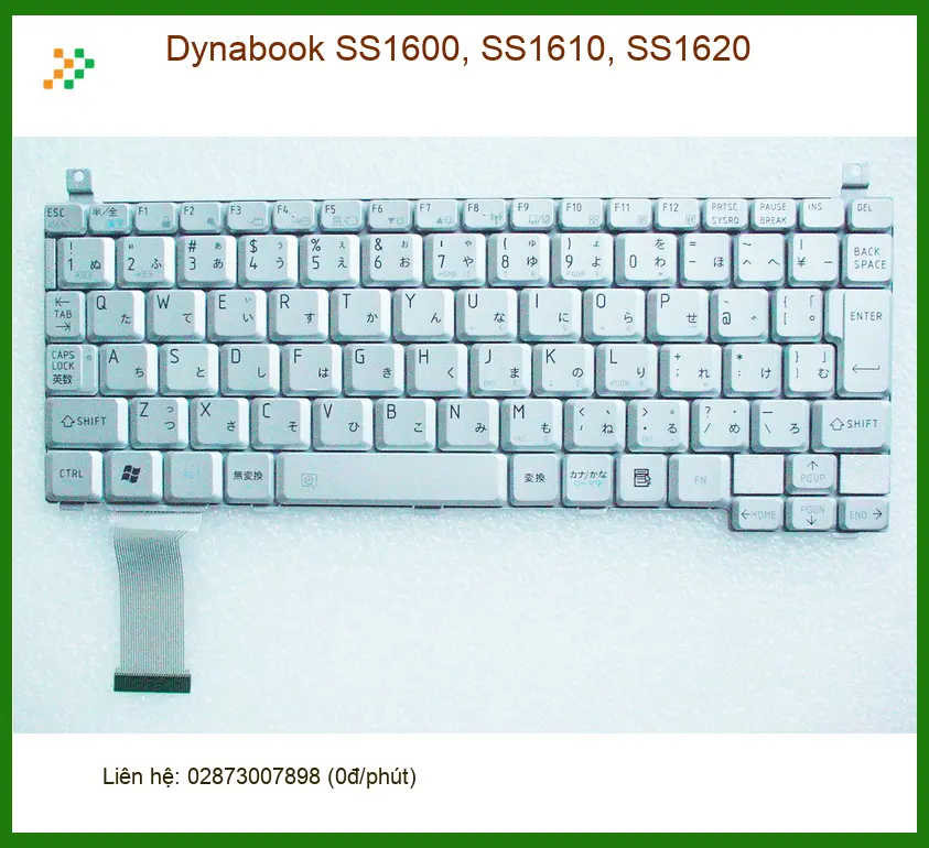 Bàn phím Laptop Dynabook SS1600, SS1610, SS1620 - Giá Rẻ Lấy Liền TPHCM