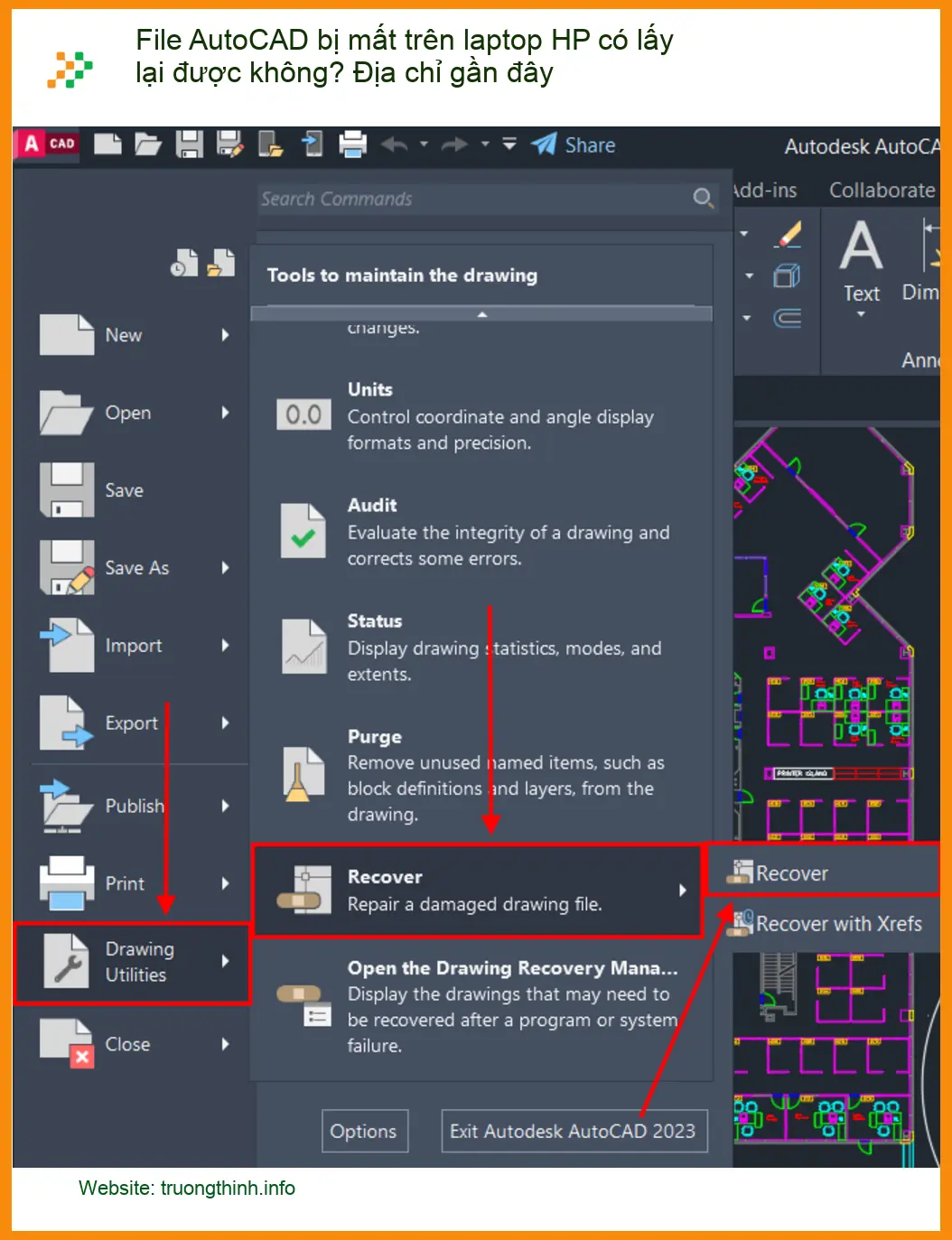Khôi Phục Dữ Liệu AutoCAD trên laptop HP - Trung tâm gần đây