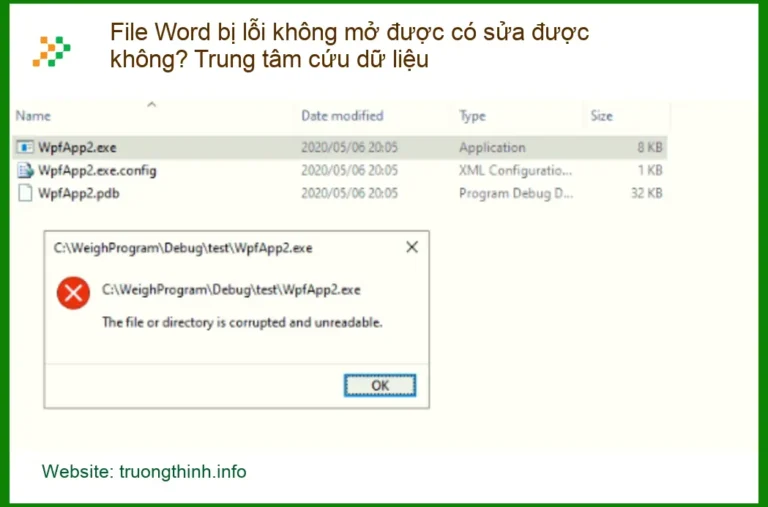 Khôi Phục Dữ Liệu Word lỗi không mở được - Cứu dữ liệu nhanh TPHCM