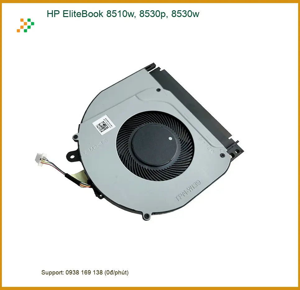 Quạt Tản Nhiệt Laptop HP EliteBook 8510w, 8530p, 8530w - Thay Thế Nhanh - Lấy Ngay TPHCM