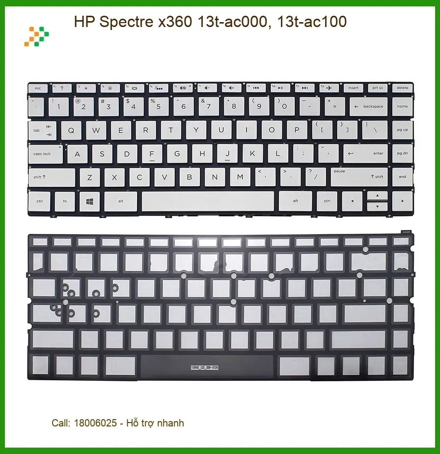 Bàn phím HP Spectre x360 13t-ac000, 13t-ac100 - Thay Nhanh | Giá Rẻ TPHCM