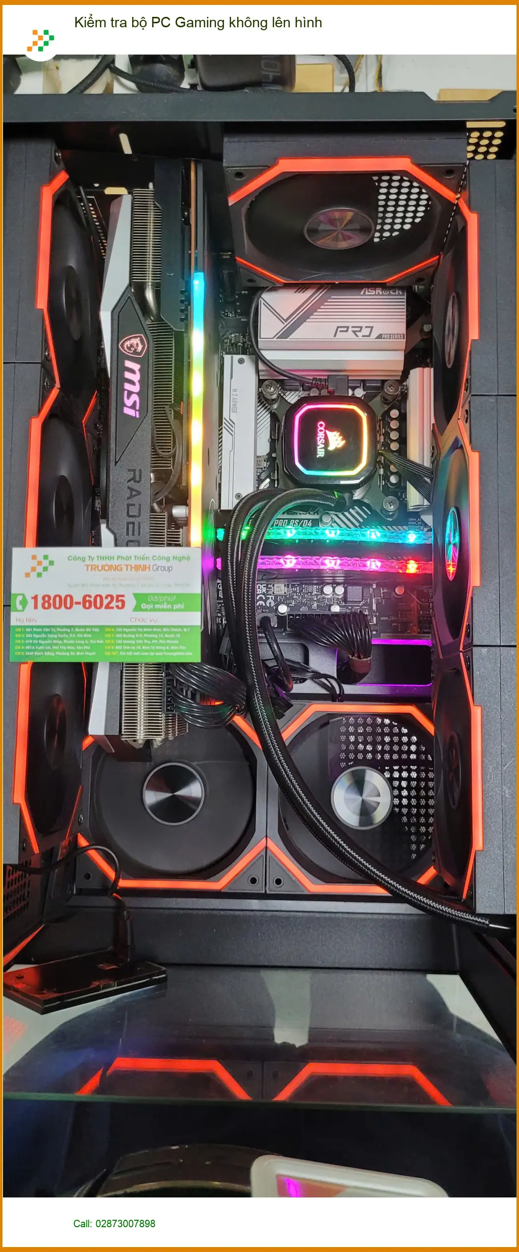 Anh Quân shipper vội vàng tìm thợ kiểm tra PC Gaming không lên hình Quận Bình Tân ảnh thực tế 1