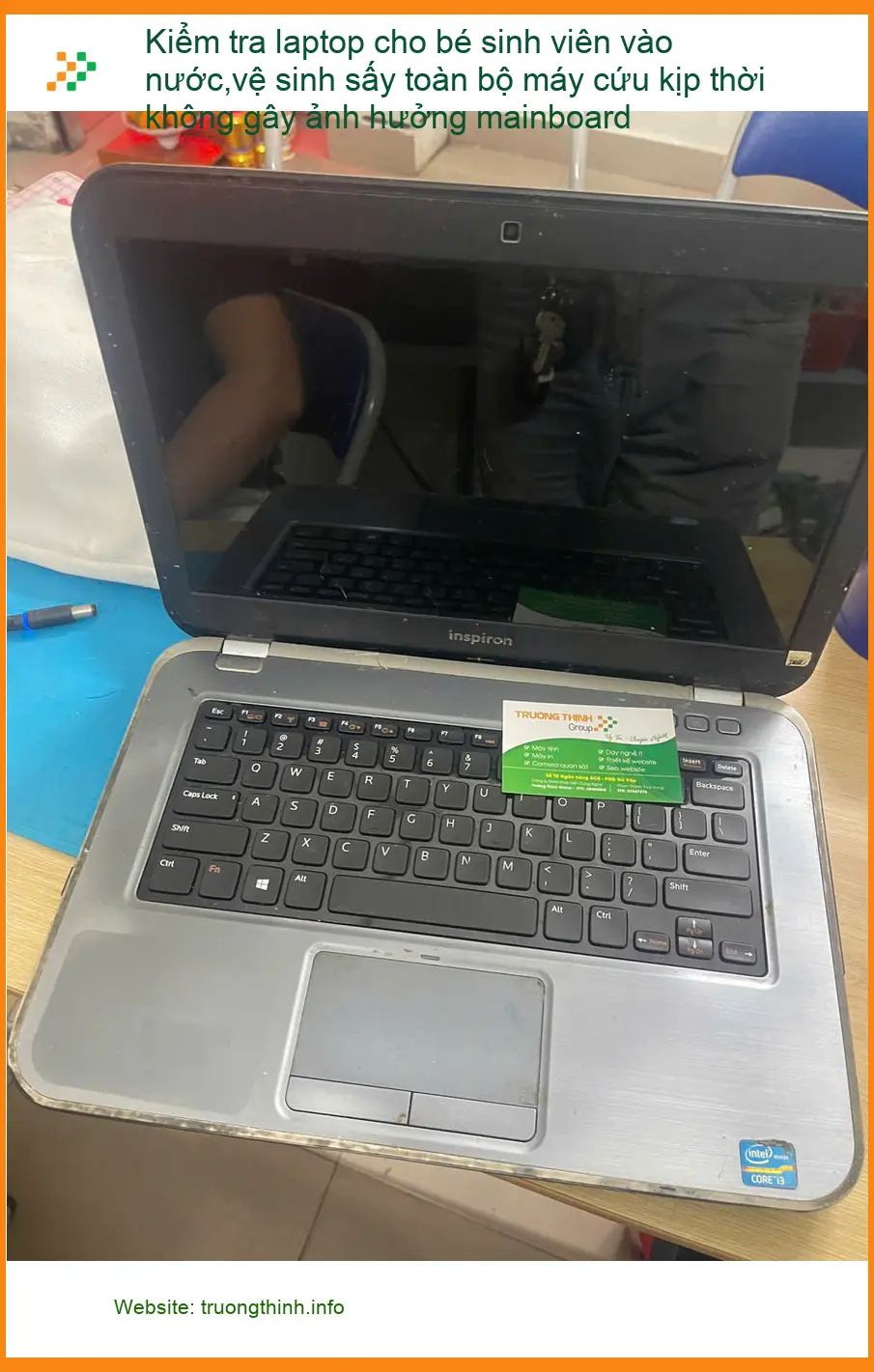 Dịch vụ Anh Việt cứu laptop vào nước, vệ sinh mainboard Quận Phú Nhuận