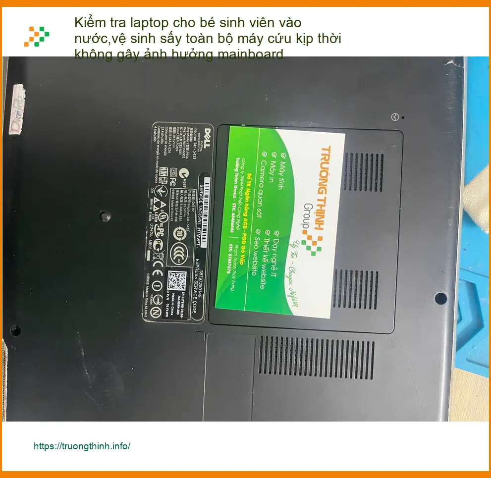 Dịch vụ Anh Việt cứu laptop vào nước, vệ sinh mainboard Quận Phú Nhuận ảnh thực tế 1