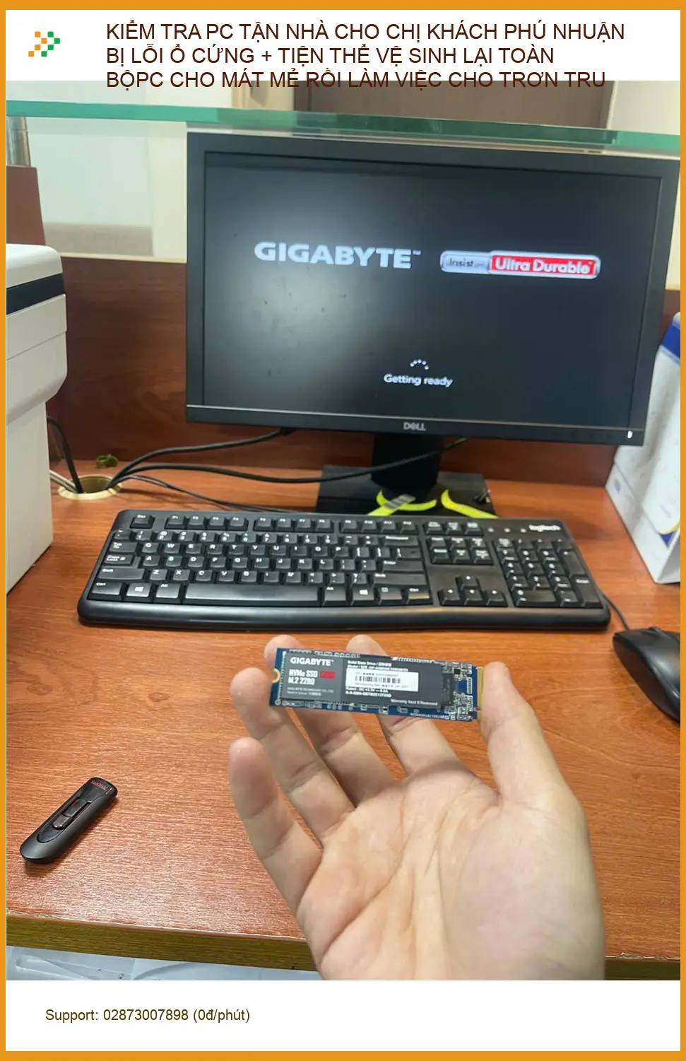 Dịch vụ sửa lỗi ổ cứng, vệ sinh PC tận nhà quận Phú Nhuận - Anh Khải review